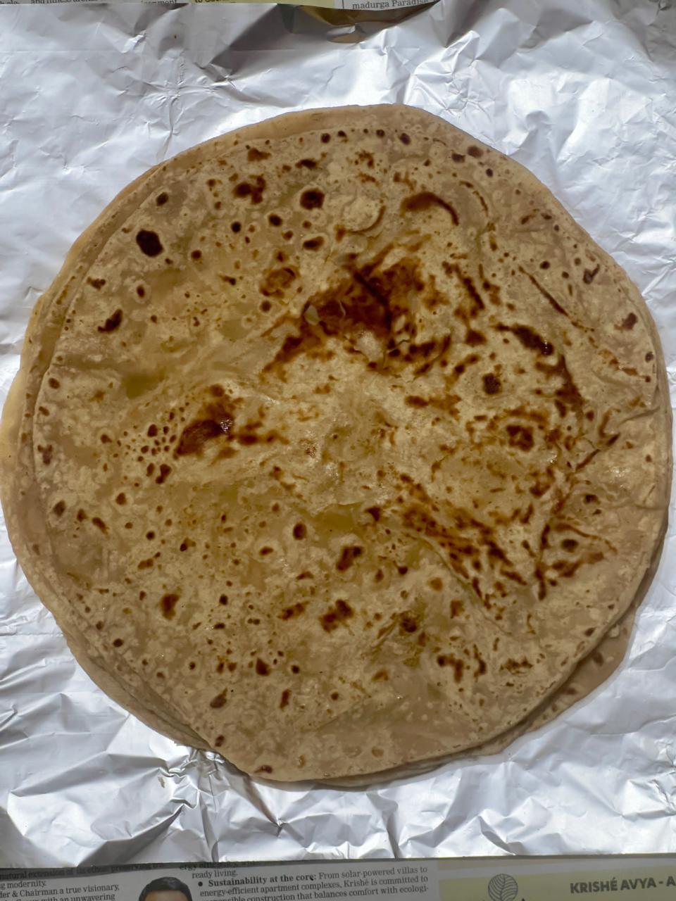 Fresh homemade chapati